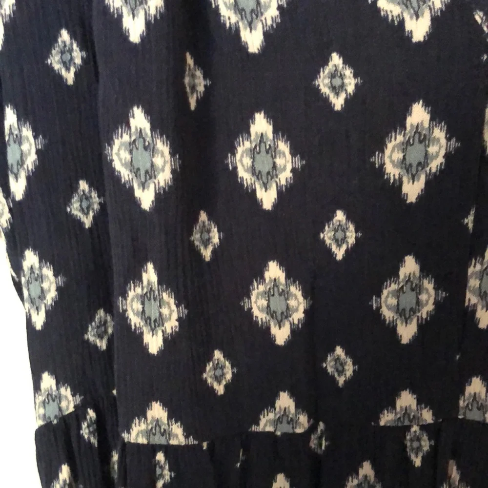 Knox Rose Target Navy Blue Printed Flowy Dress - Picture 7 of 8